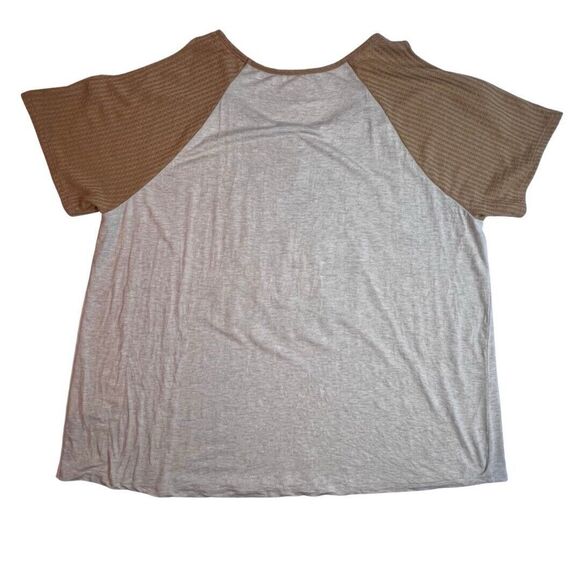 Cato Top Womens 18/20 Leopard Print Cold Shoulder Small Town Proud Casual Blouse - Picture 2 of 9